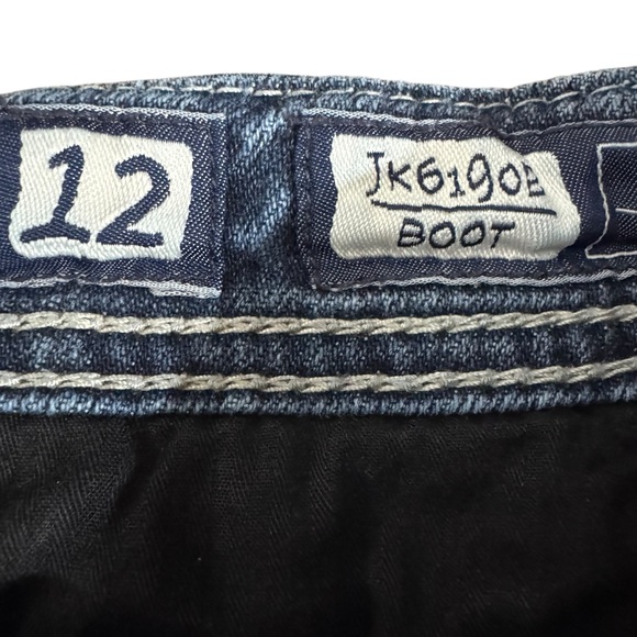 Miss Me Women’s Bootcut Jeans Size 12 Embellished Pocket Western Y2K - Picture 8 of 10